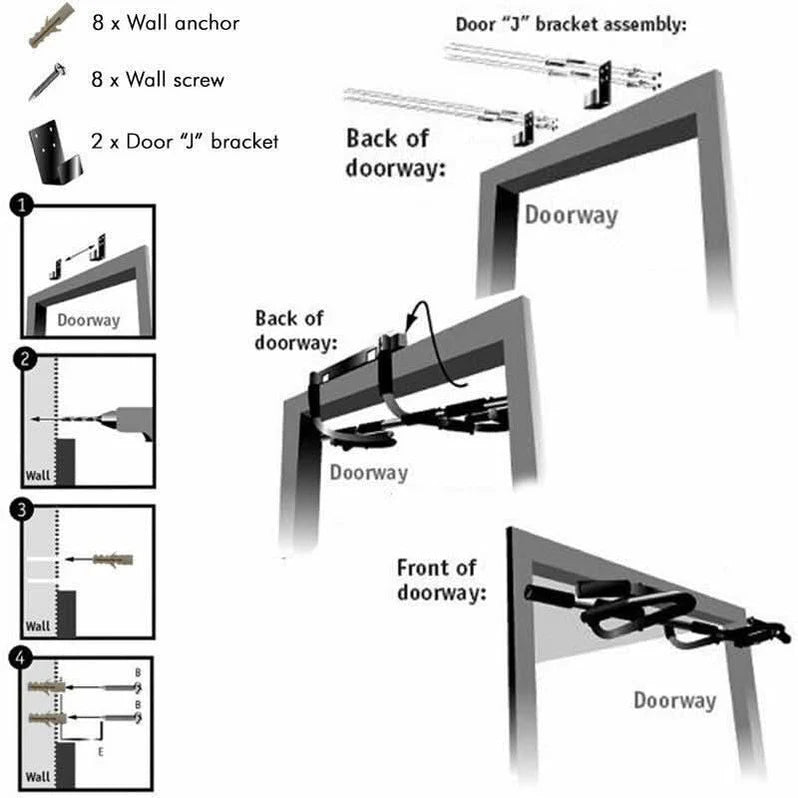 3-IN-1 DOORWAY PULL UP BAR