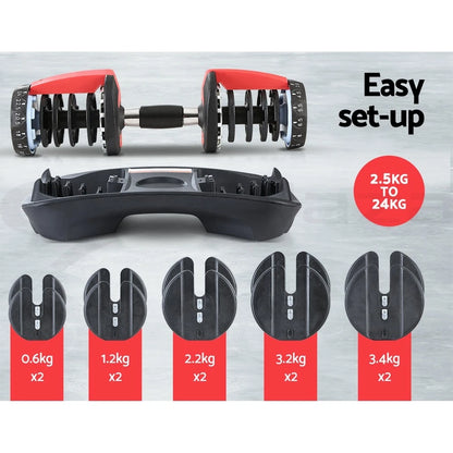 24KG ADJUSTABLE DUMBBELL